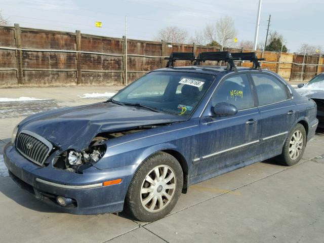 KMHWF35HX4A921730 - 2004 HYUNDAI SONATA GLS BLUE photo 2