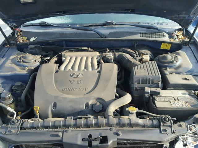 KMHWF35HX4A921730 - 2004 HYUNDAI SONATA GLS BLUE photo 7