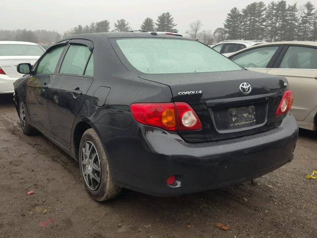 2T1BU40E99C095547 - 2009 TOYOTA COROLLA BA BLACK photo 3