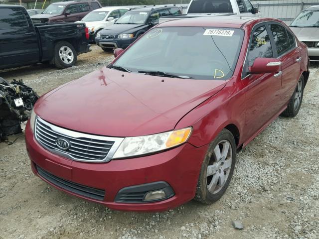 KNAGE224895338643 - 2009 KIA OPTIMA LX RED photo 2