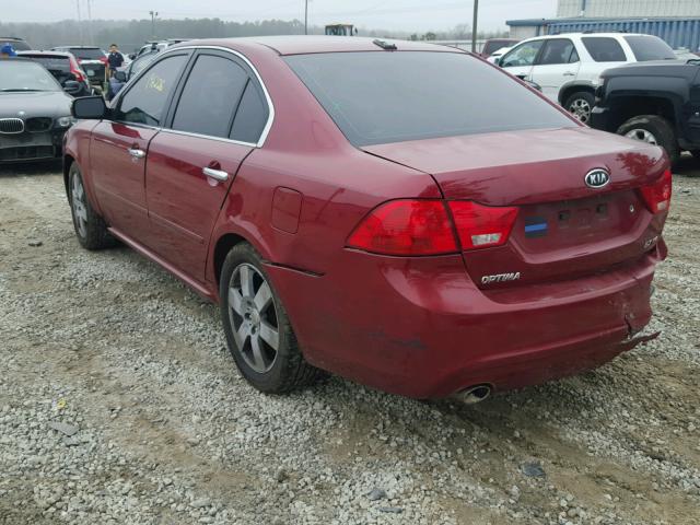 KNAGE224895338643 - 2009 KIA OPTIMA LX RED photo 3