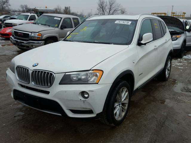 5UXWX9C56D0D06208 - 2013 BMW X3 XDRIVE2 WHITE photo 2