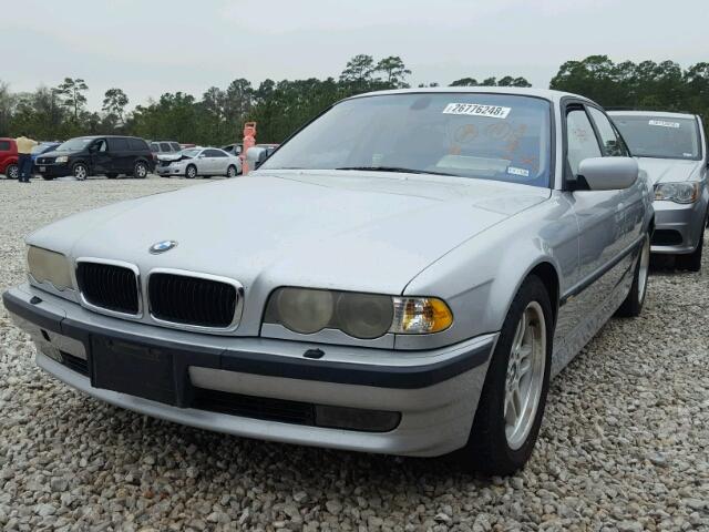 WBAGG834X1DN82820 - 2001 BMW 740 I AUTO SILVER photo 2