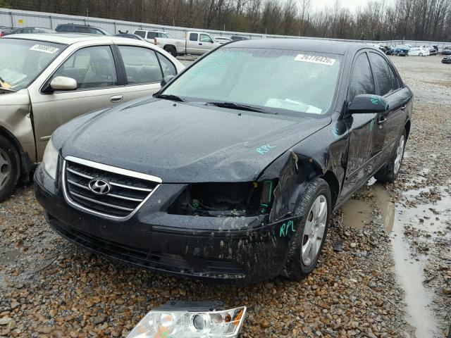 5NPET46FX9H470021 - 2009 HYUNDAI SONATA GLS BLACK photo 2