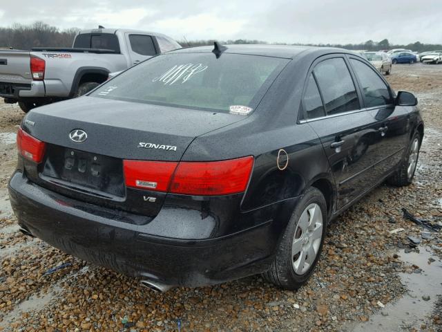 5NPET46FX9H470021 - 2009 HYUNDAI SONATA GLS BLACK photo 4