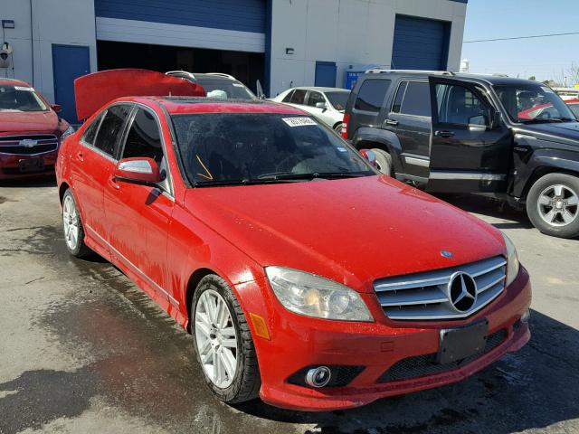 WDDGF54X58R026205 - 2008 MERCEDES-BENZ C 300 RED photo 1