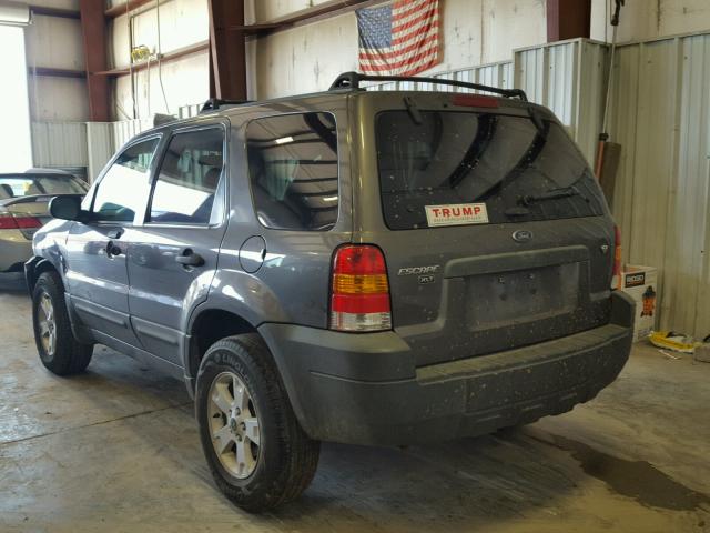 1FMYU93135KC73022 - 2005 FORD ESCAPE XLT GRAY photo 3