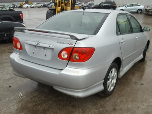 1NXBR32E65Z485779 - 2005 TOYOTA COROLLA CE SILVER photo 4