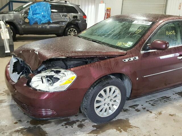 1G4HP57227U188344 - 2007 BUICK LUCERNE CX BURGUNDY photo 9