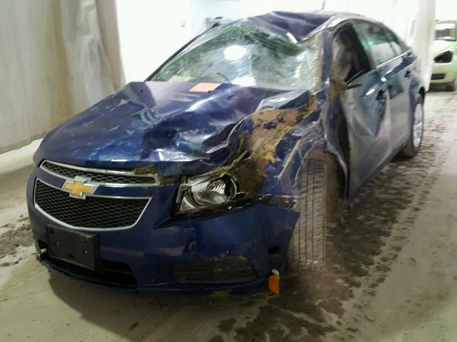 1G1PC5SH5C7406690 - 2012 CHEVROLET CRUZE LS BLUE photo 2