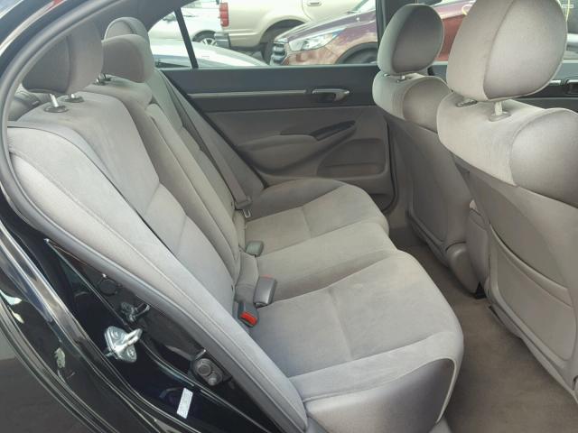 2HGFA16888H350043 - 2008 HONDA CIVIC EX შავი ფოტო 6