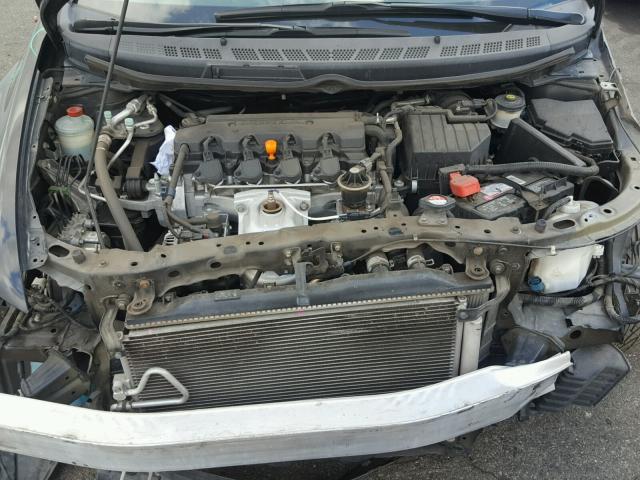 2HGFA16888H350043 - 2008 HONDA CIVIC EX შავი ფოტო 7