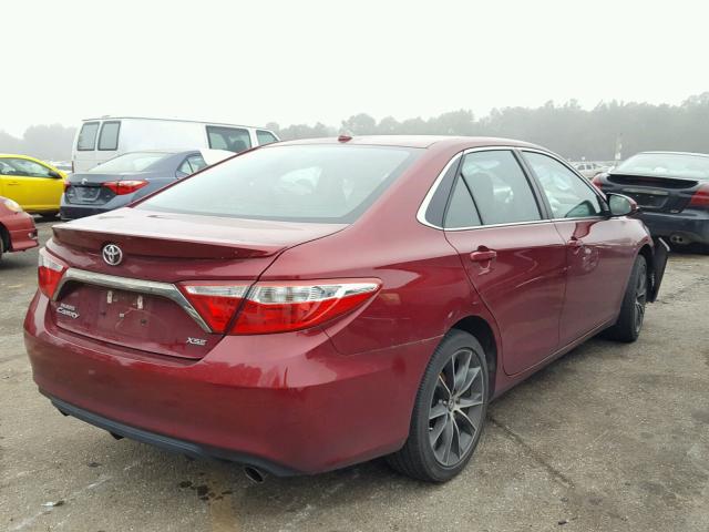 4T1BF1FK5FU949191 - 2015 TOYOTA CAMRY LE RED photo 4