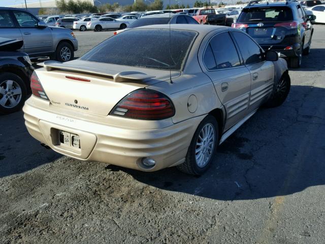 1G2NF52T61M615207 - 2001 PONTIAC GRAND AM S TAN photo 4