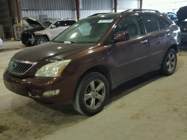 JTJGK31U289851586 - 2008 LEXUS RX 350 BURGUNDY photo 2