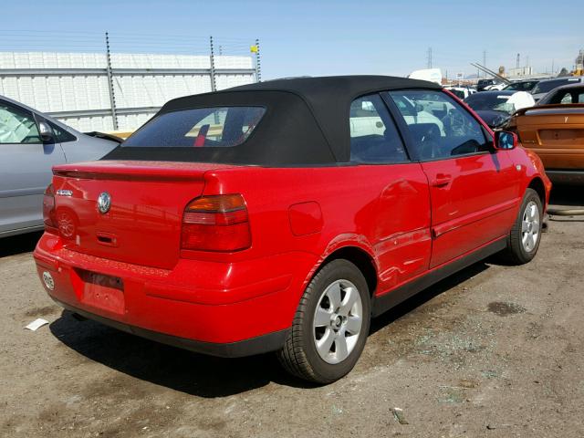 3VWDC21V42M803079 - 2002 VOLKSWAGEN CABRIO GLX 红色 照片 4