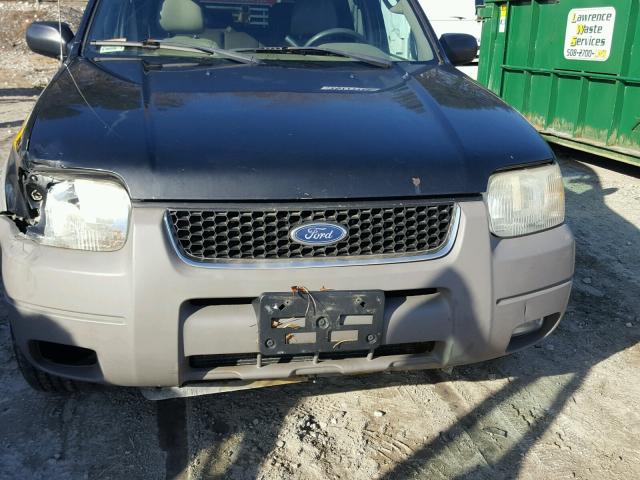 1FMCU041X2KA79281 - 2002 FORD ESCAPE XLT BLACK photo 10