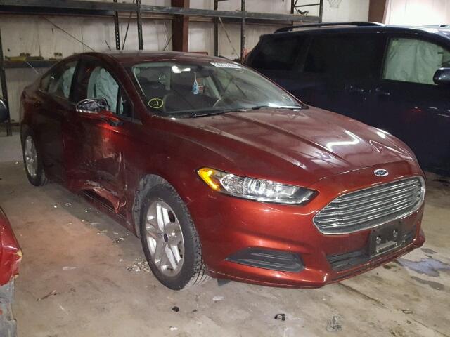 3FA6P0H76ER252873 - 2014 FORD FUSION SE RED photo 1