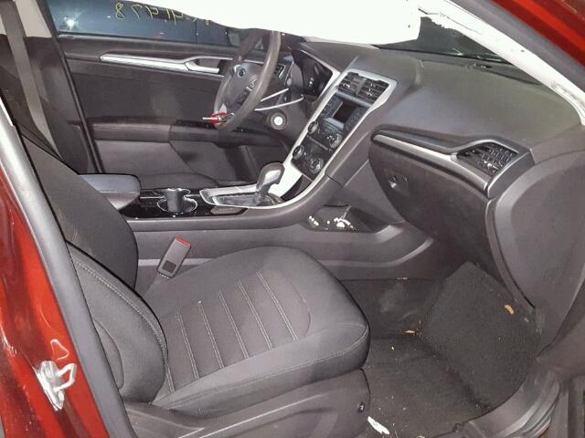 3FA6P0H76ER252873 - 2014 FORD FUSION SE RED photo 5