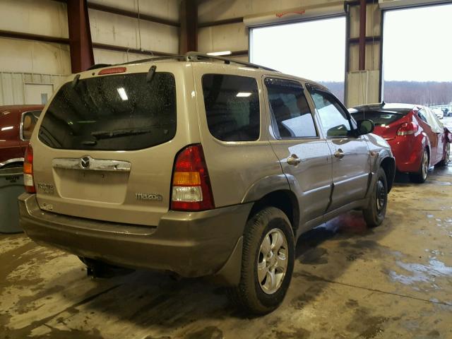 4F2YU09192KM50112 - 2002 MAZDA TRIBUTE LX TAN photo 4