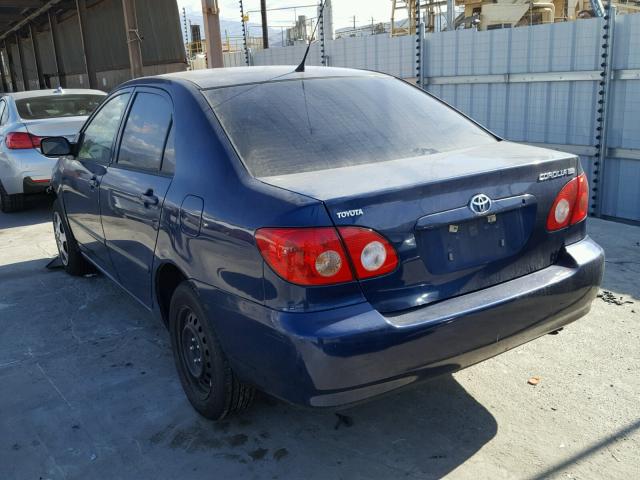 1NXBR32E08Z016126 - 2008 TOYOTA COROLLA CE BLUE photo 3