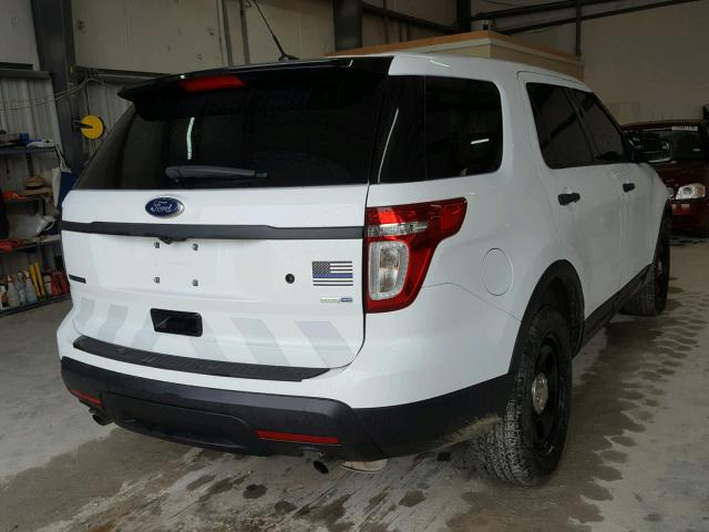 1FM5K8AR3DGB54559 - 2013 FORD EXPLORER P WHITE photo 4