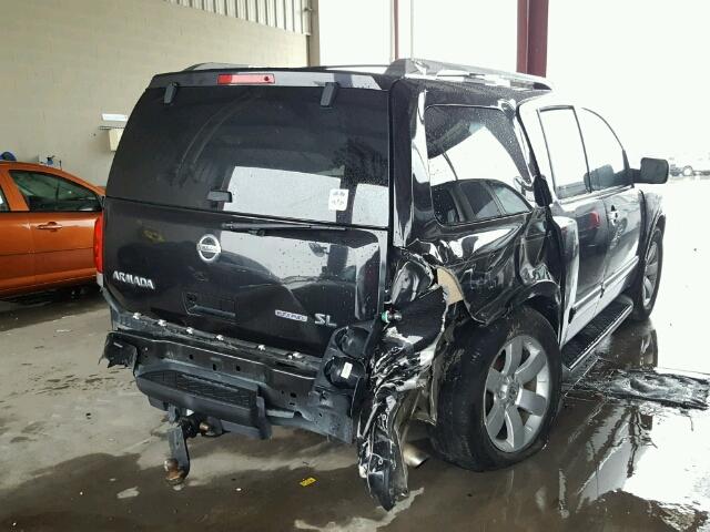 5N1BA0ND7BN615390 - 2011 NISSAN ARMADA SV BLACK photo 4