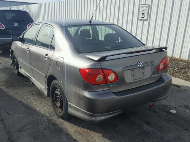 1NXBR32E15Z513066 - 2005 TOYOTA COROLLA SE CHARCOAL photo 3