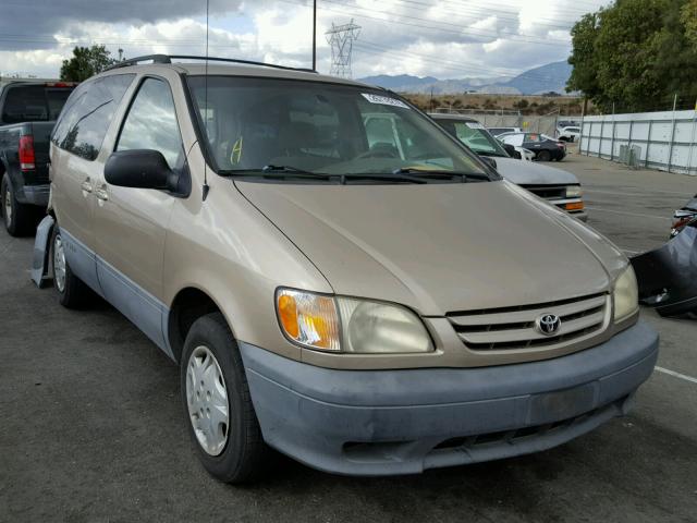 4T3ZF13C52U474851 - 2002 TOYOTA SIENNA LE GOLD photo 1