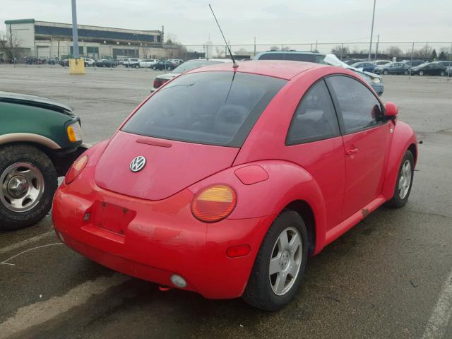 3VWCC21C0XM408494 - 1999 VOLKSWAGEN NEW BEETLE RED photo 4