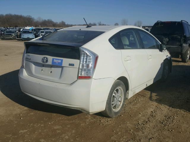 JTDKN3DU2A0117248 - 2010 TOYOTA PRIUS WHITE photo 4