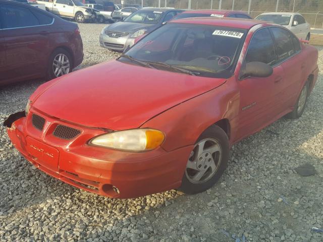 1G2NF52F92C116290 - 2002 PONTIAC GRAND AM S RED photo 2