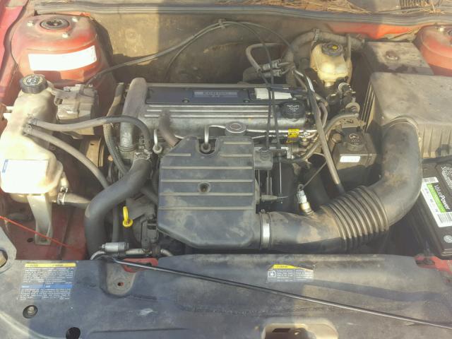 1G2NF52F92C116290 - 2002 PONTIAC GRAND AM S RED photo 7