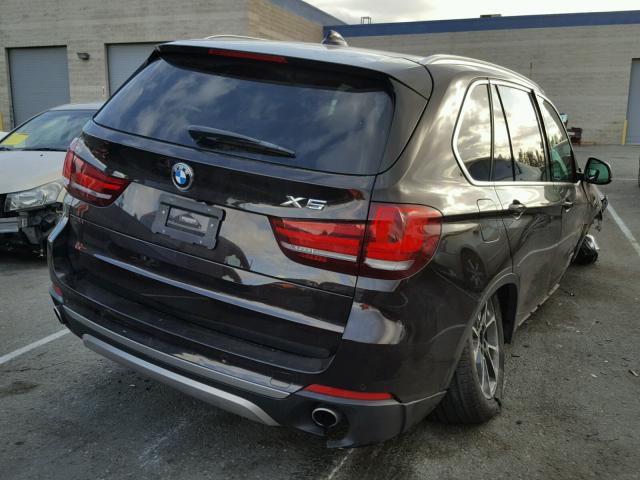 5UXKR0C55H0V50424 - 2017 BMW X5 XDRIVE3 BROWN photo 4
