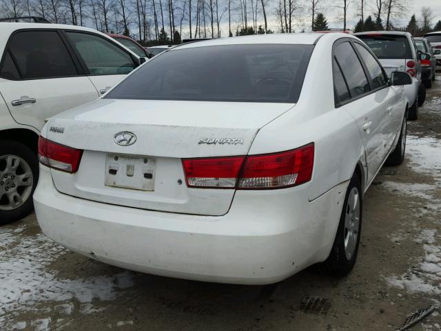 5NPET46C86H103202 - 2006 HYUNDAI SONATA GL WHITE photo 4