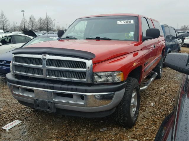 3B7HF13Z3XM598061 - 1999 DODGE RAM 1500 RED photo 2