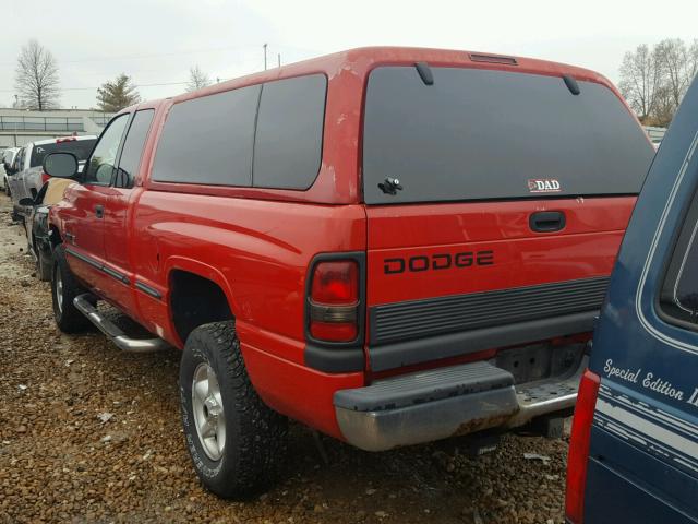 3B7HF13Z3XM598061 - 1999 DODGE RAM 1500 RED photo 3