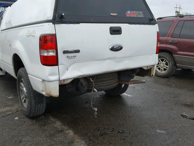 1FTRF14V76NB26367 - 2006 FORD F150 WHITE photo 9