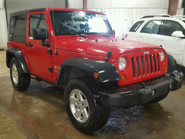 1J4FA24107L122589 - 2007 JEEP WRANGLER X RED photo 1