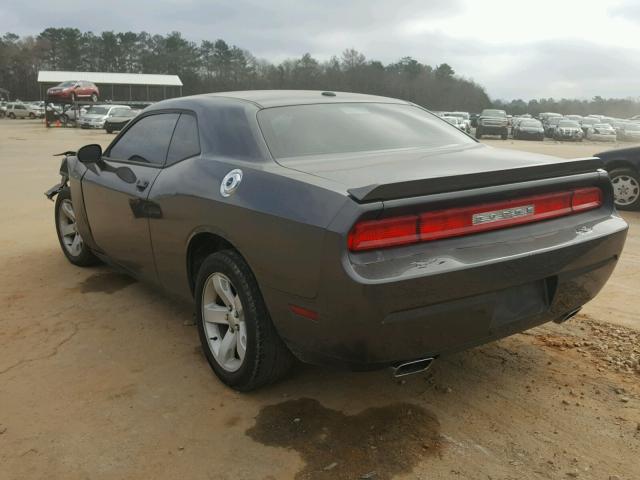 2C3CDYAGXEH187167 - 2014 DODGE CHALLENGER GRAY photo 3