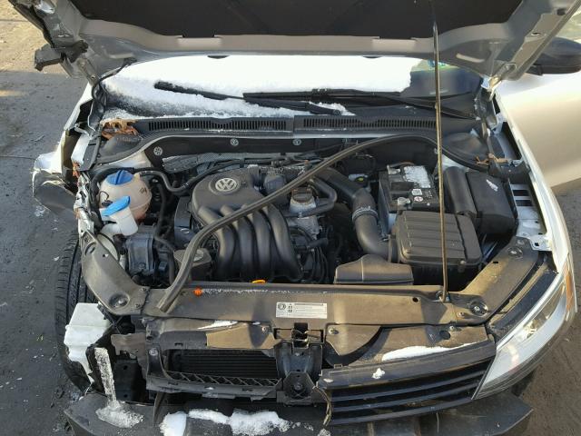 3VW2K7AJXCM335493 - 2012 VOLKSWAGEN JETTA BASE 银色 照片 7