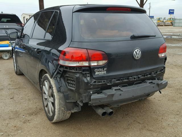 WVWDA7AJ0BW337993 - 2011 VOLKSWAGEN GOLF 黑色 照片 3