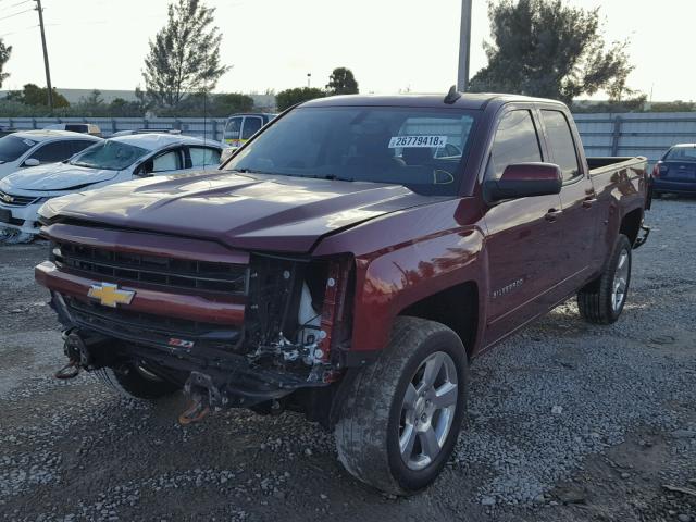 1GCVKREC2GZ272501 - 2016 CHEVROLET SILVERADO BURGUNDY photo 2