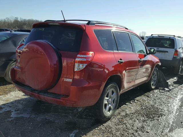 2T3ZF4DV2AW029340 - 2010 TOYOTA RAV4 RED photo 4