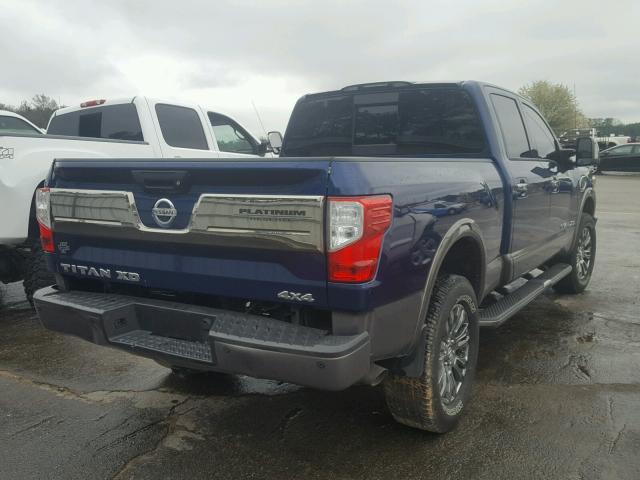 1N6BA1F4XGN503616 - 2016 NISSAN TITAN XD S BLUE photo 4