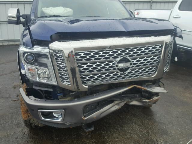 1N6BA1F4XGN503616 - 2016 NISSAN TITAN XD S BLUE photo 9