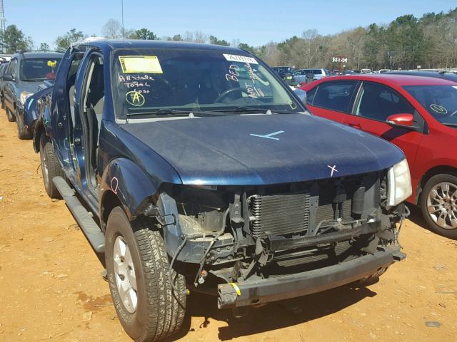 1N6AD07U77C418417 - 2007 NISSAN FRONTIER C BLUE photo 1