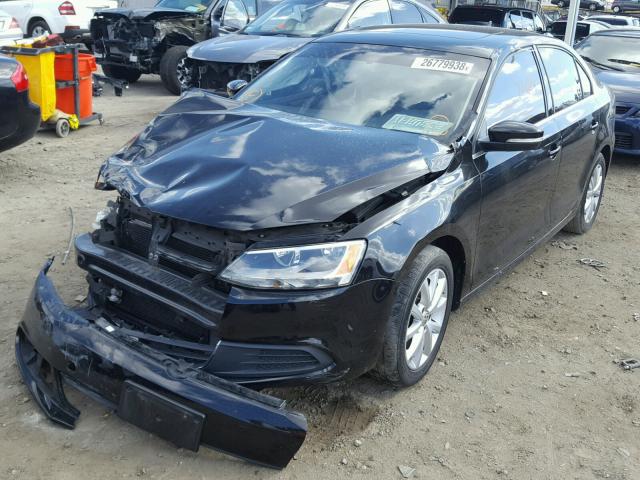 3VWD17AJ9EM422476 - 2014 VOLKSWAGEN JETTA SE BLACK photo 2