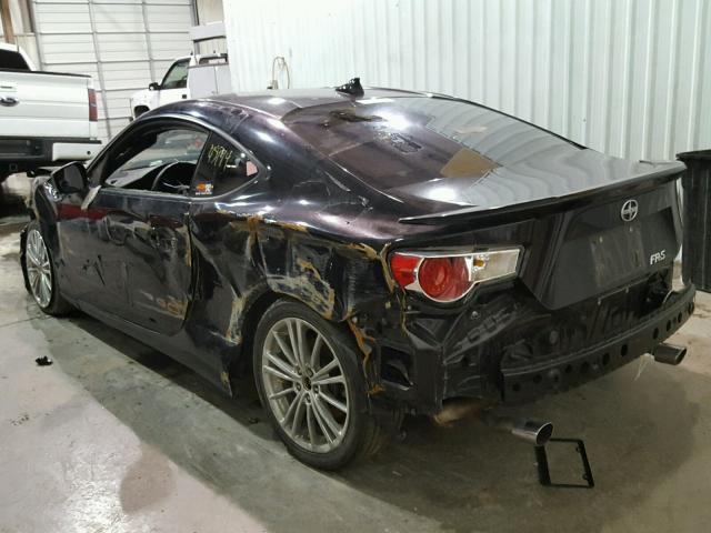 JF1ZNAA1XD2709539 - 2013 TOYOTA SCION FR-S შავი ფოტო 3