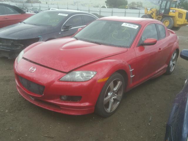 JM1FE173340117790 - 2004 MAZDA RX8 RED photo 2